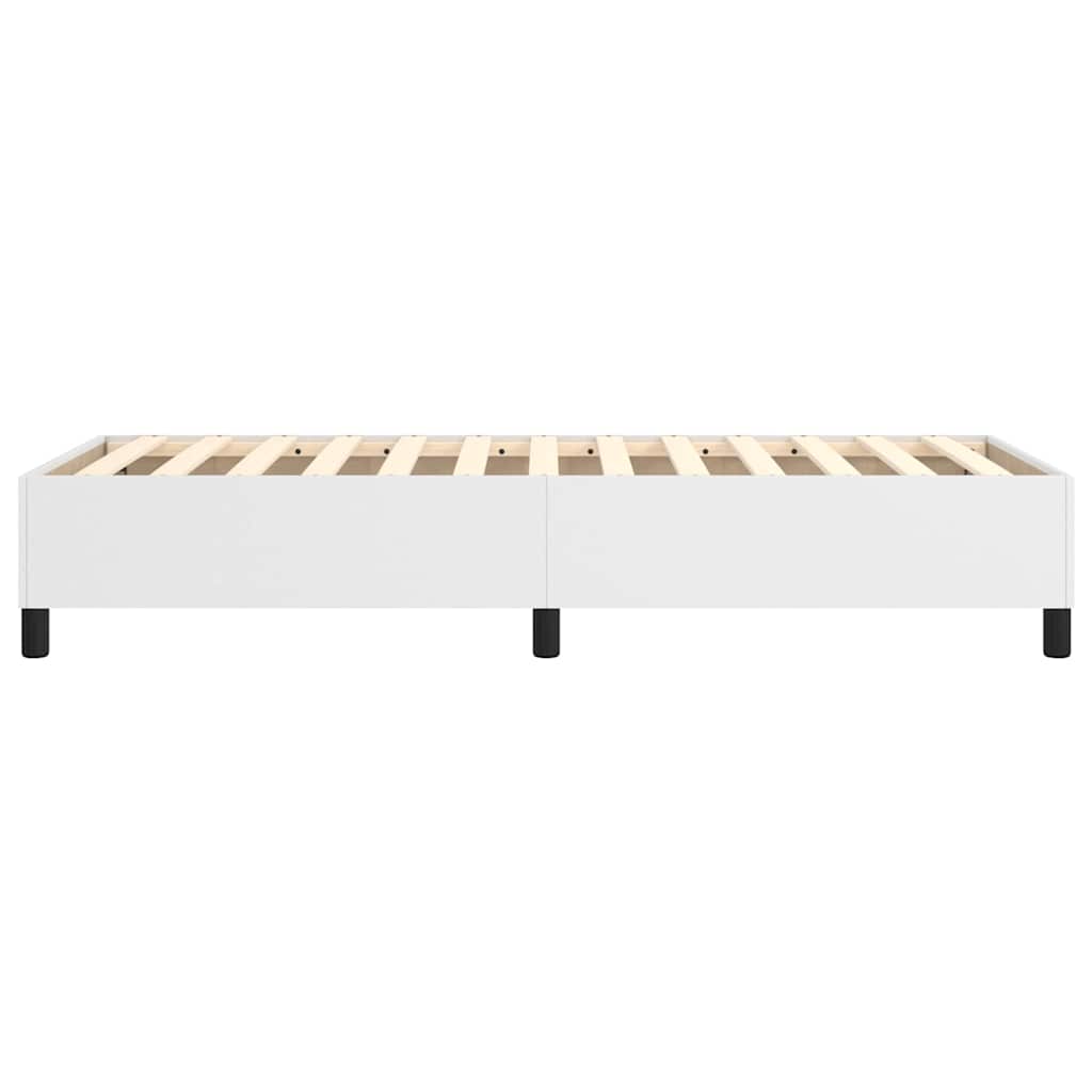 Boxspringbettgestell Weiß 100x200 cm Kunstleder