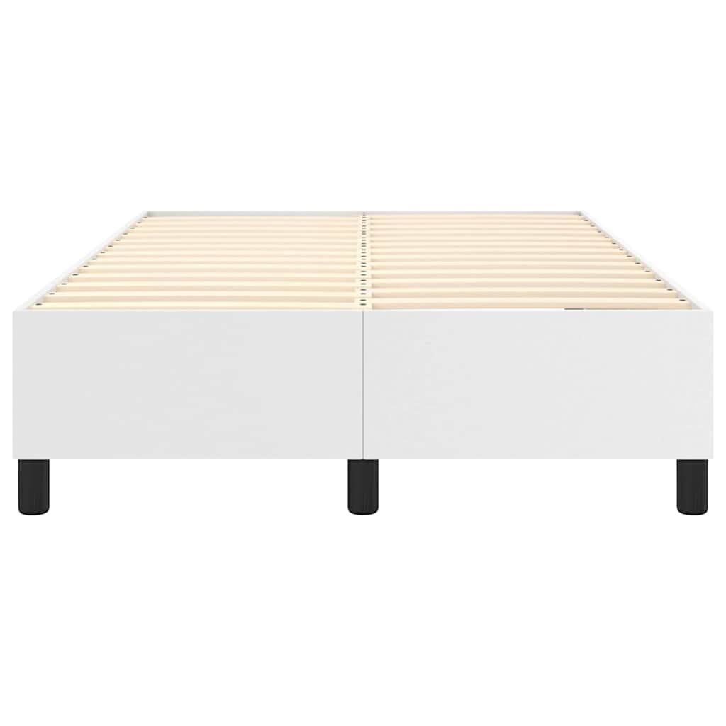 Boxspringbettgestell Weiß 120x200 cm Kunstleder