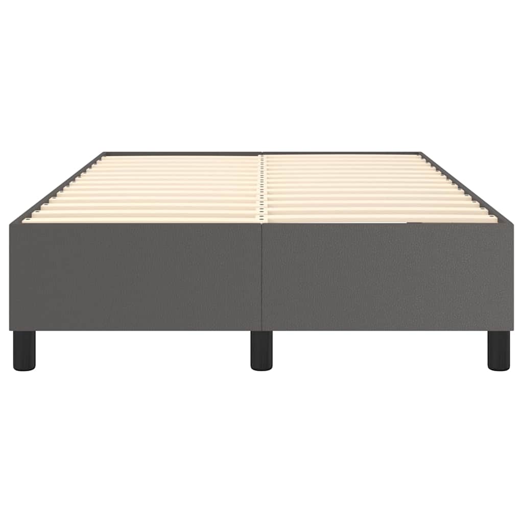 Boxspringbettgestell Grau 120x200 cm Kunstleder