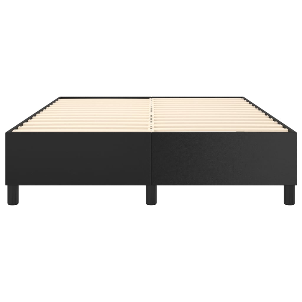 Boxspringbettgestell Schwarz 140x200 cm Kunstleder