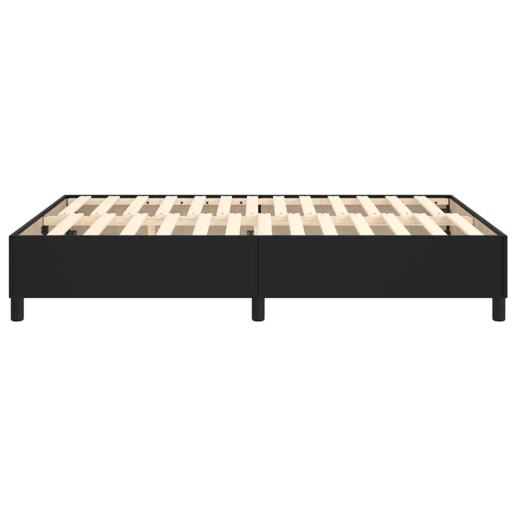 Boxspringbettgestell Schwarz 140x200 cm Kunstleder