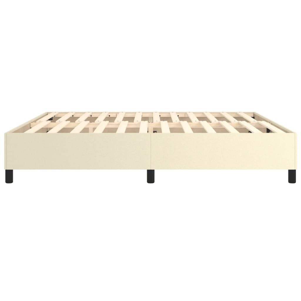 Boxspringbettgestell Creme 200x200 cm Kunstleder