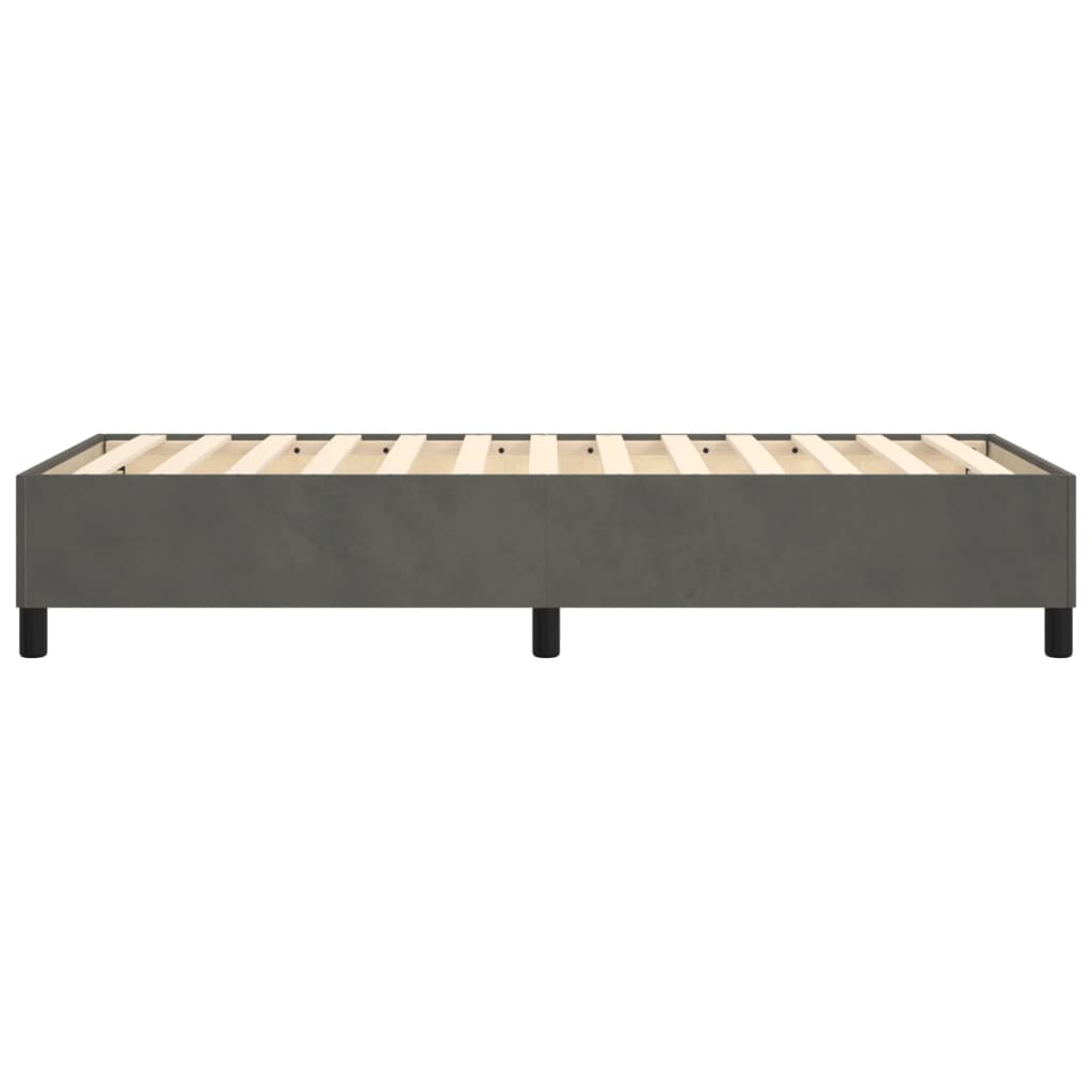 Boxspringbettgestell Dunkelgrau 80x200 cm Samt