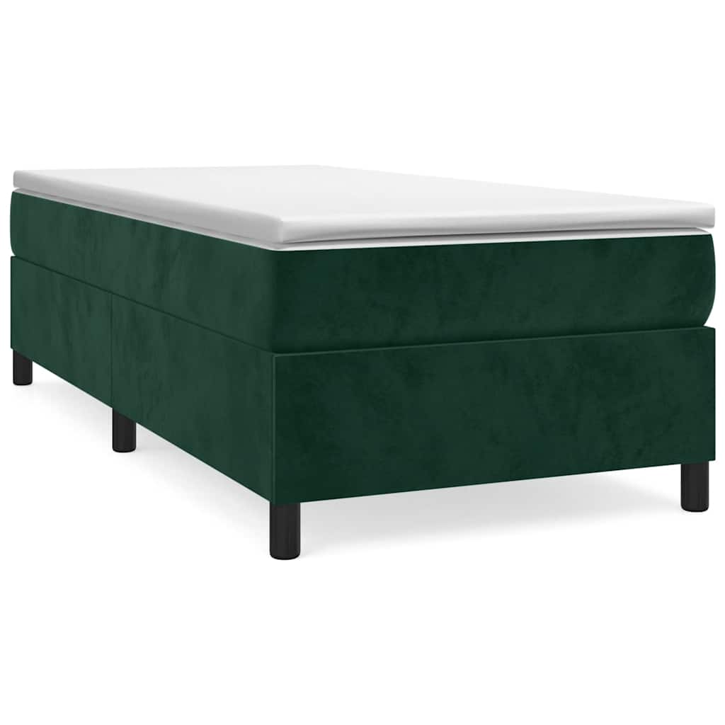Boxspringbettgestell Dunkelgrün 80x200 cm Samt