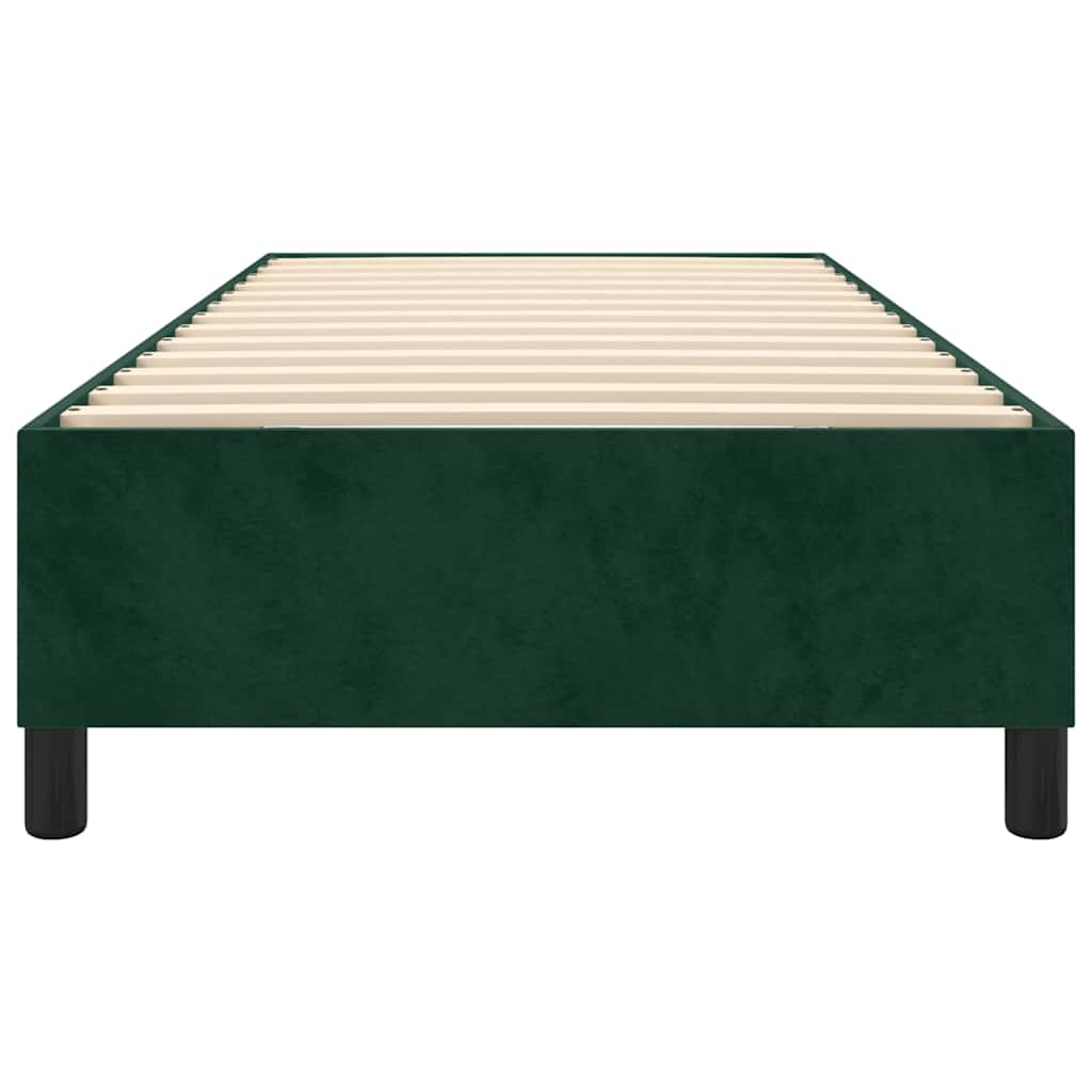 Boxspringbettgestell Dunkelgrün 80x200 cm Samt