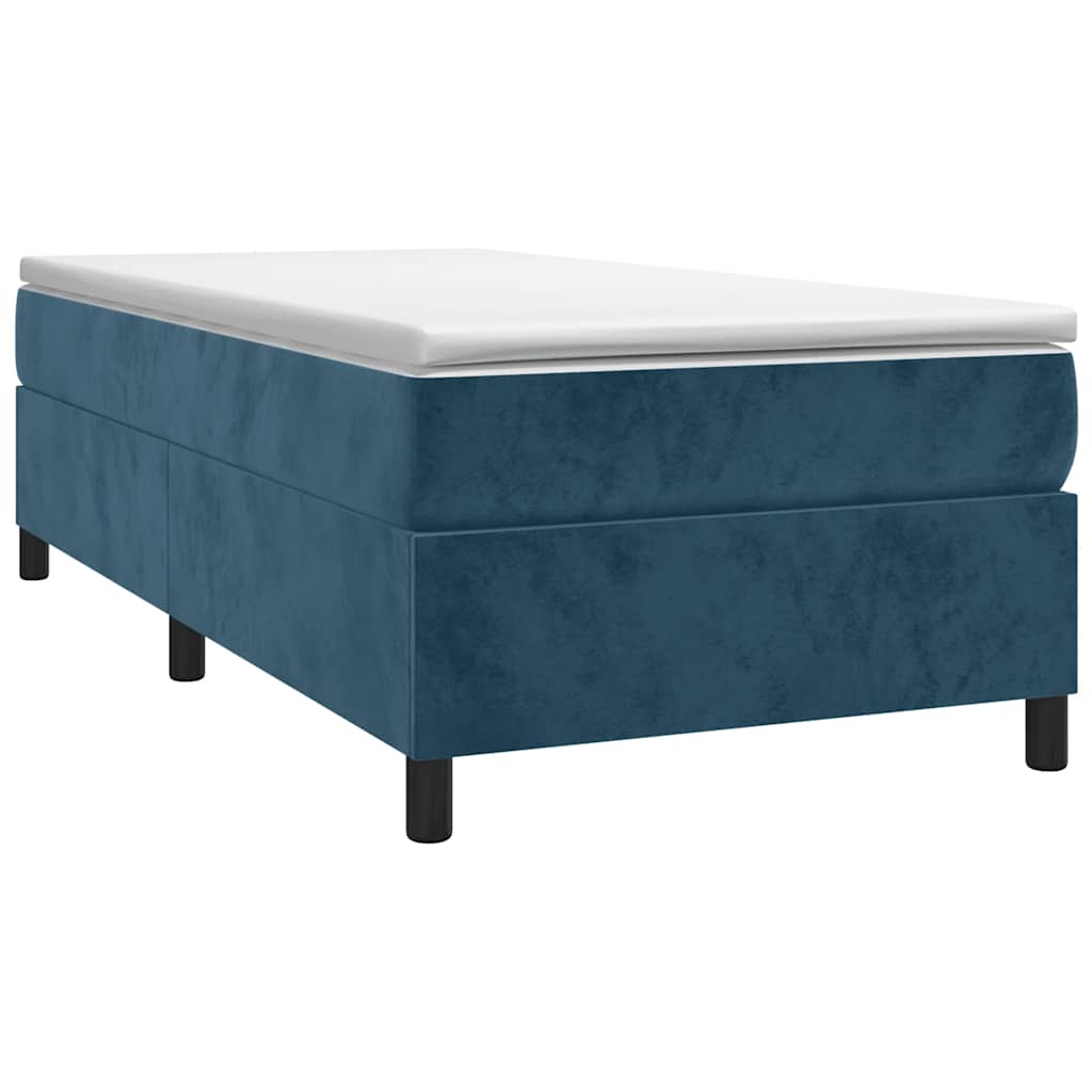 Boxspringbettgestell Dunkelblau 80x200 cm Samt