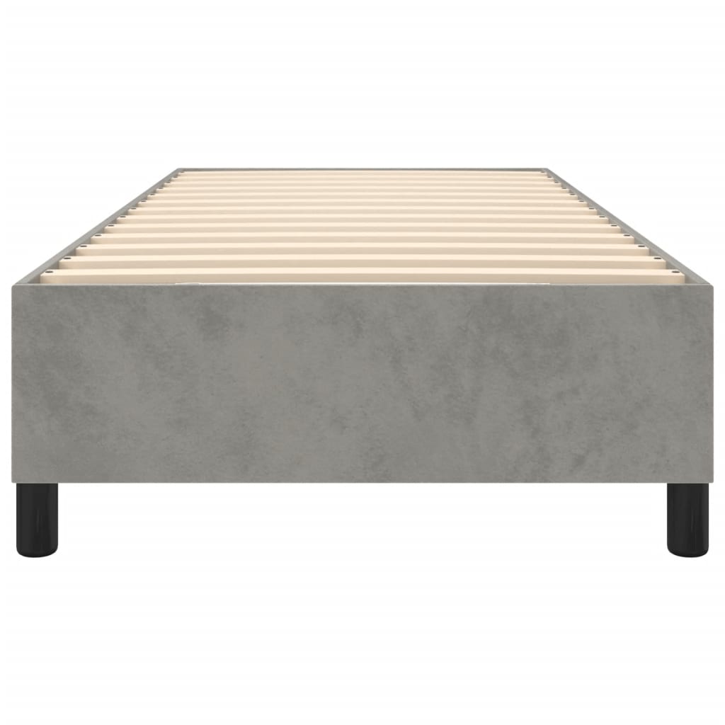 Boxspringbettgestell Hellgrau 90x190 cm Samt