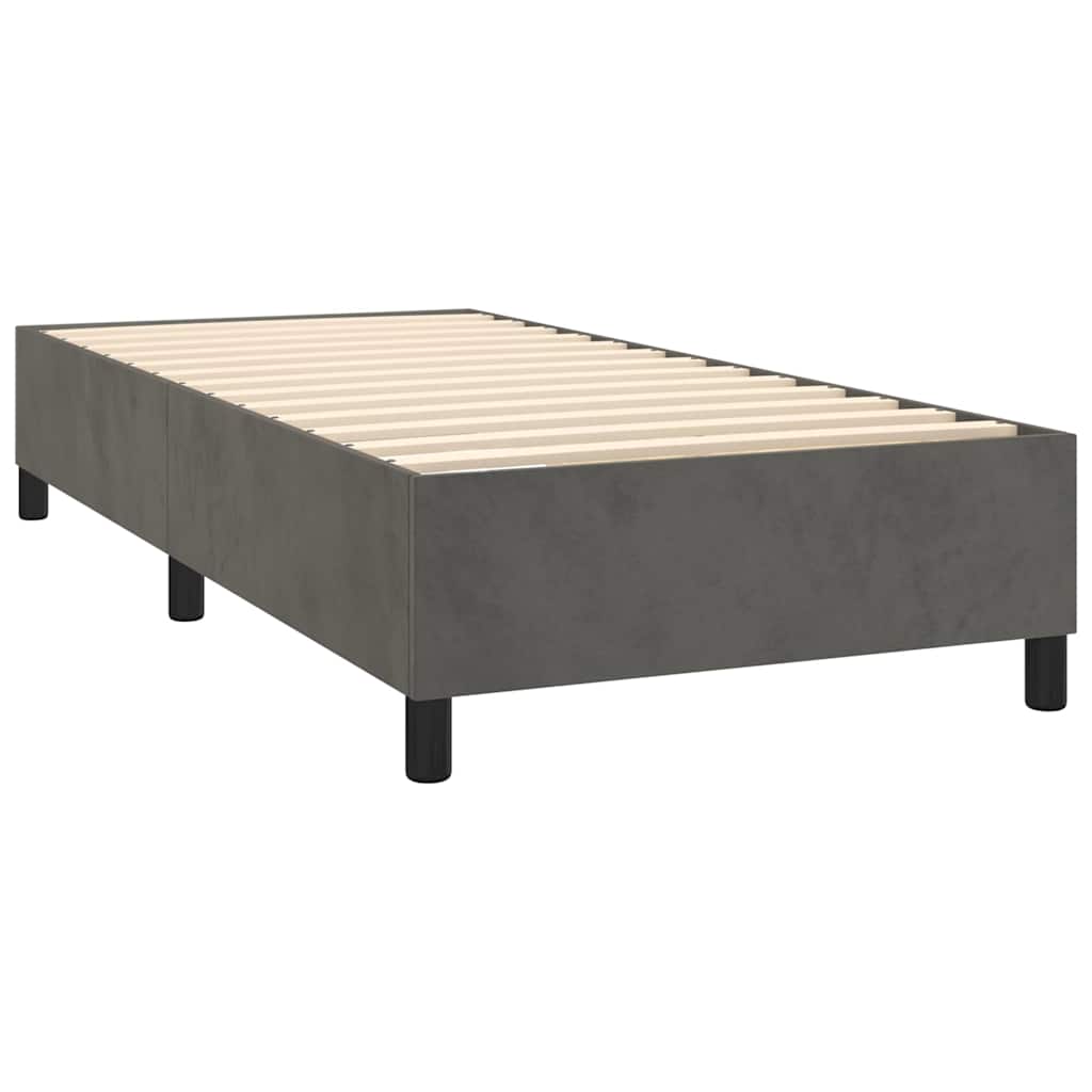 Boxspringbettgestell Dunkelgrau 90x190 cm Samt