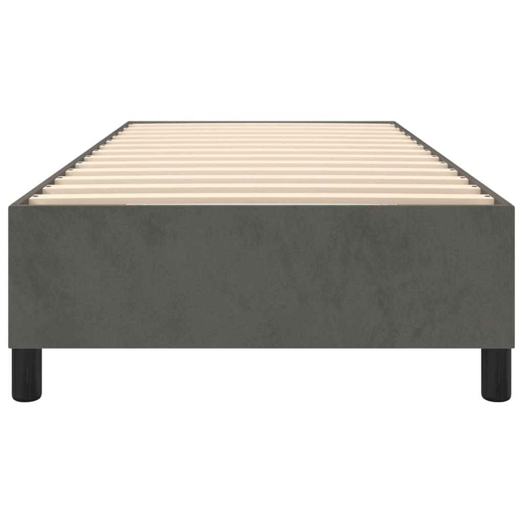 Boxspringbettgestell Dunkelgrau 90x190 cm Samt