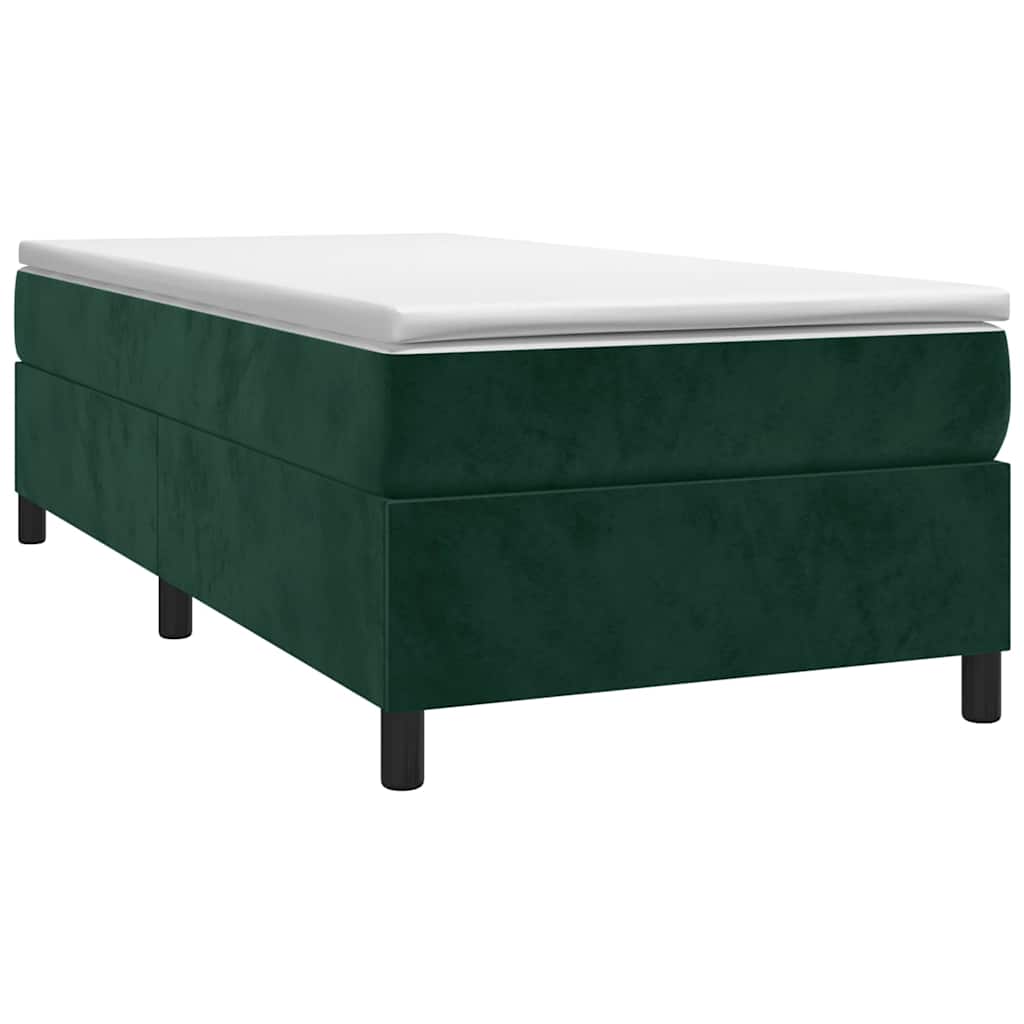 Boxspringbettgestell Dunkelgrün 90x190 cm Samt