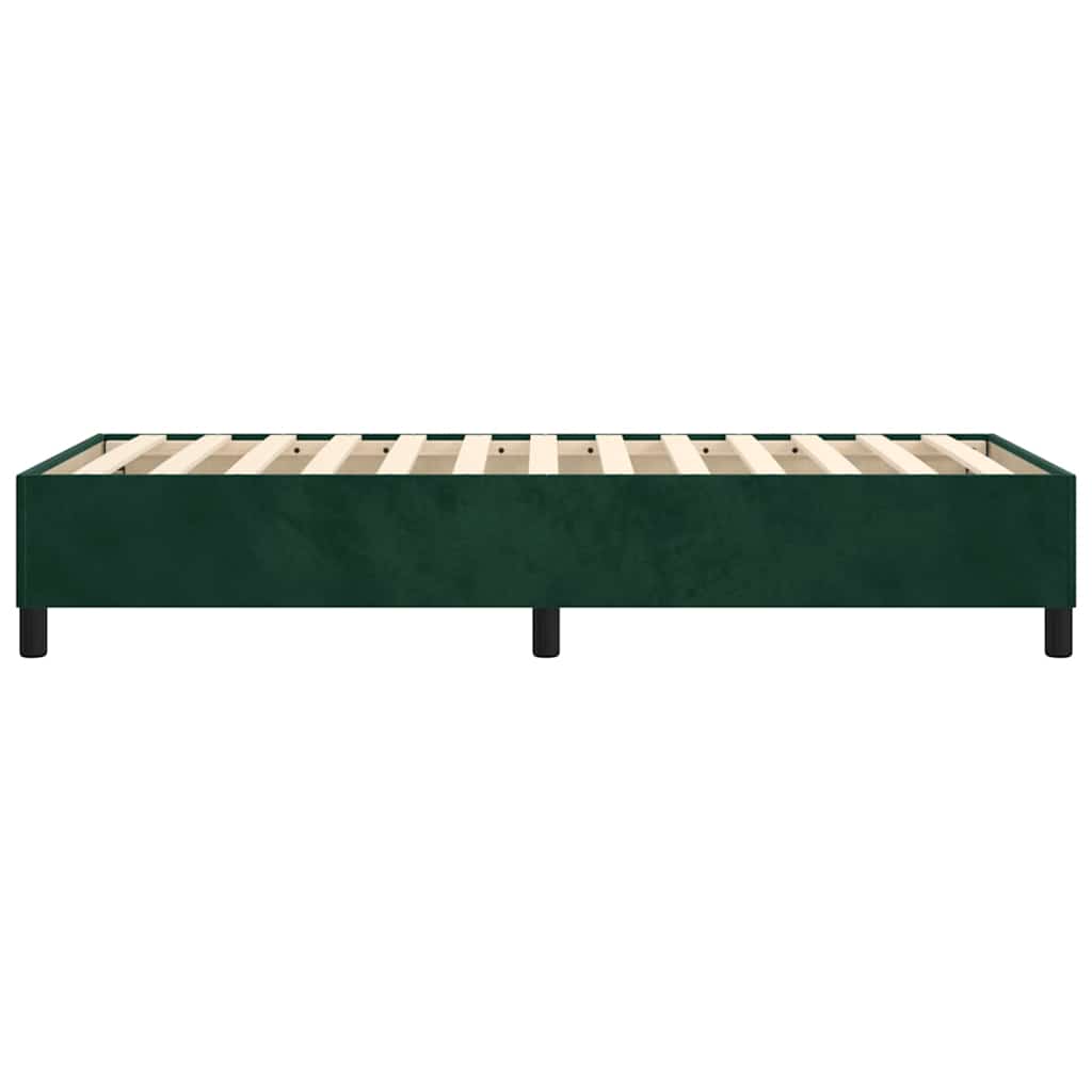 Boxspringbettgestell Dunkelgrün 90x190 cm Samt