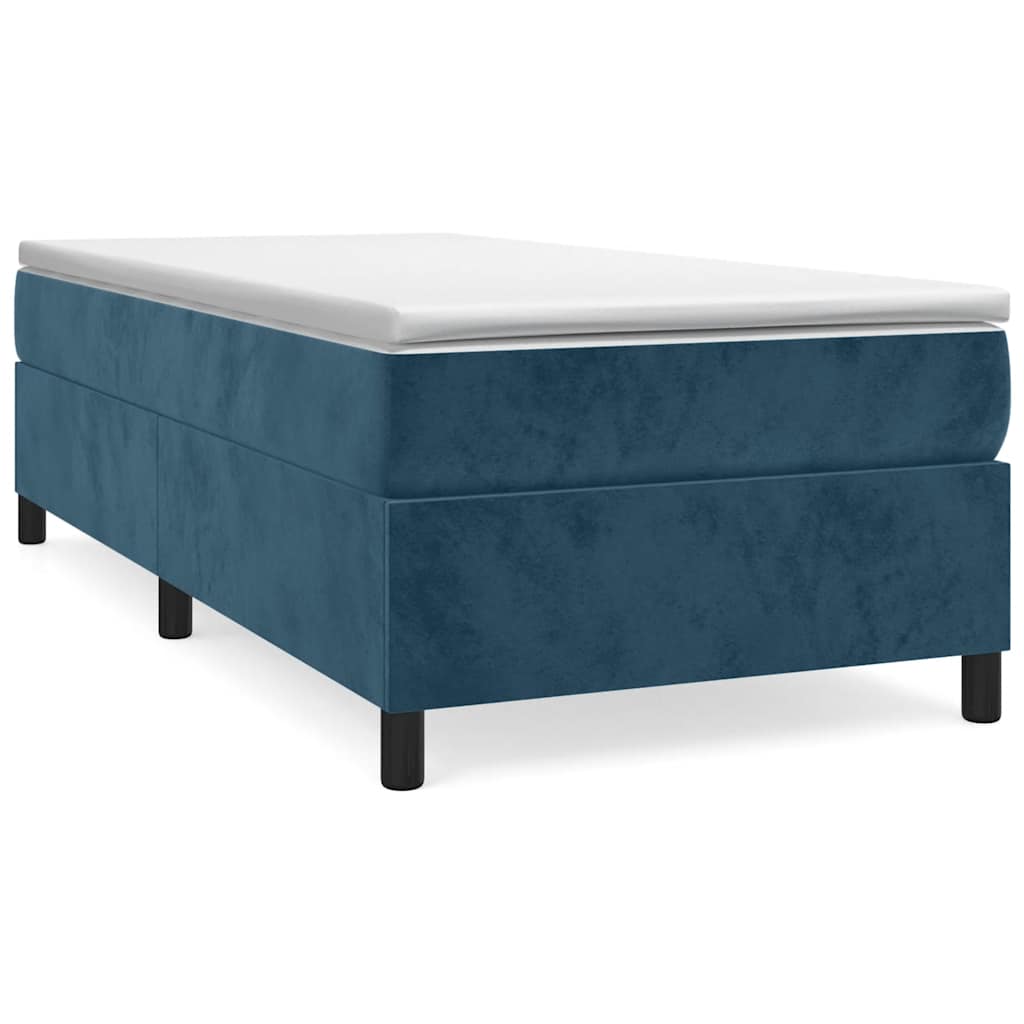 Boxspringbettgestell Dunkelblau 90x190 cm Samt