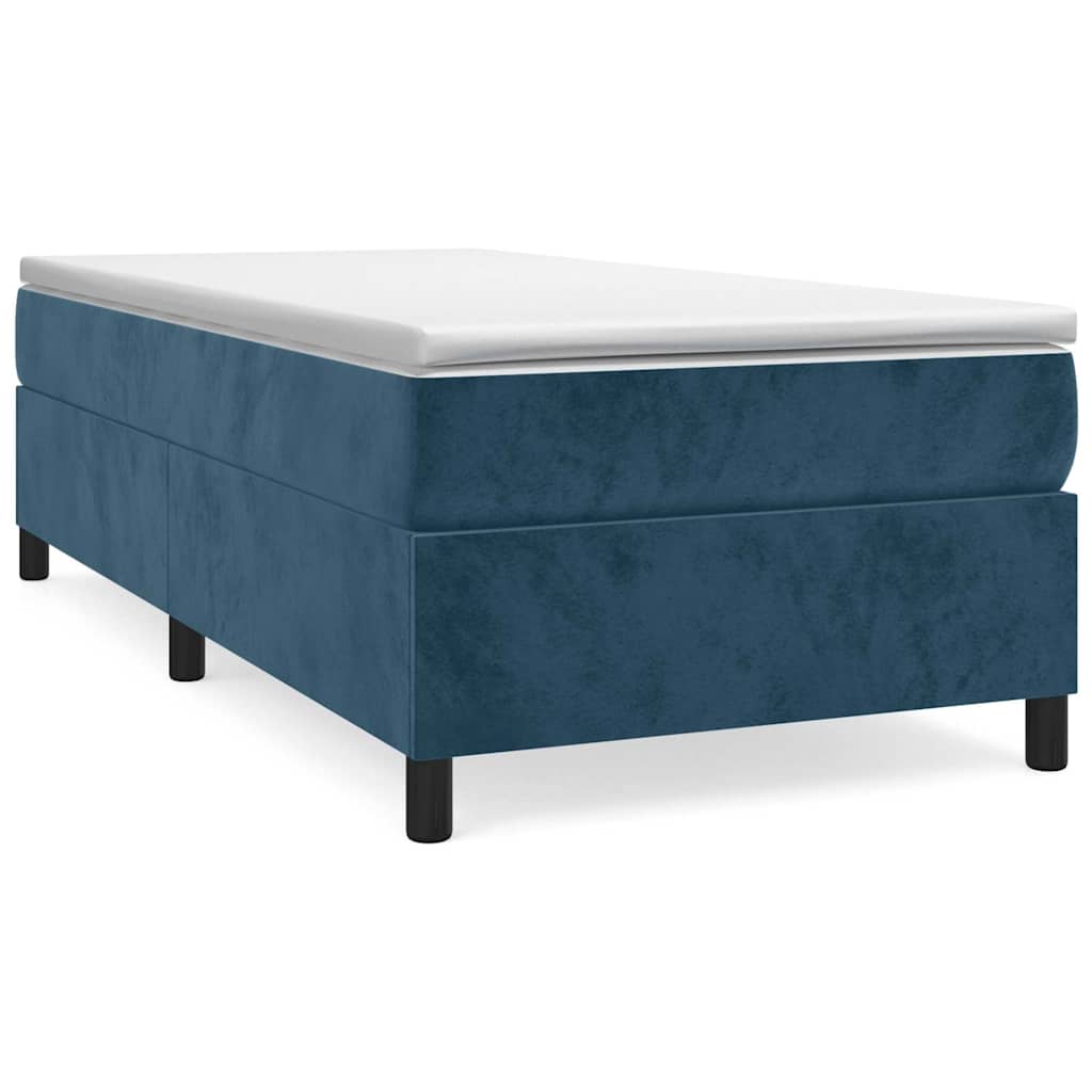 Boxspringbettgestell Dunkelblau 90x190 cm Samt