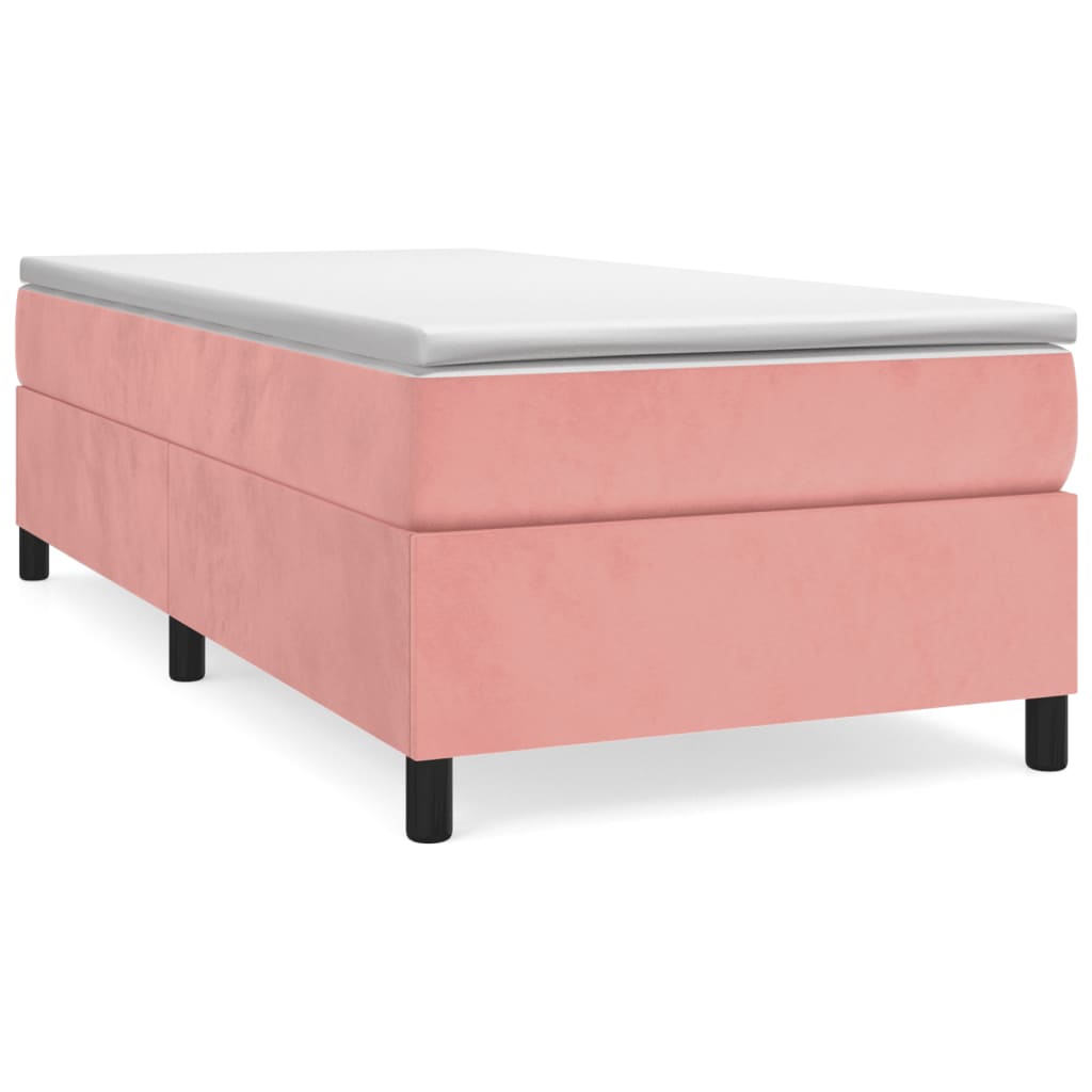 Boxspringbettgestell Rosa 90x190 cm Samt