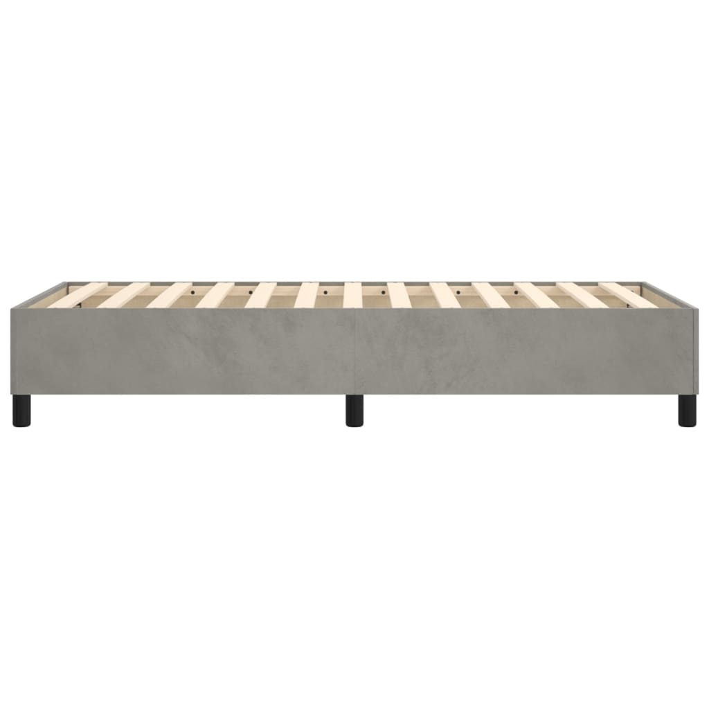 Boxspringbettgestell Hellgrau 90x200 cm Samt