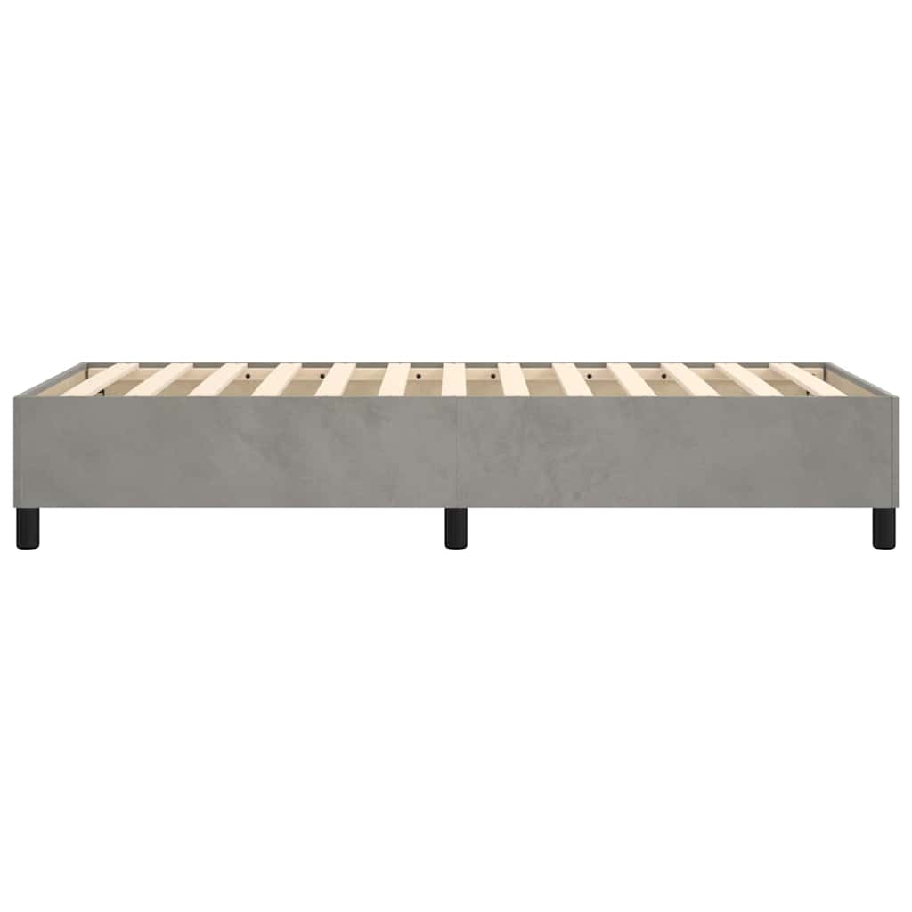 Boxspringbettgestell Hellgrau 90x200 cm Samt
