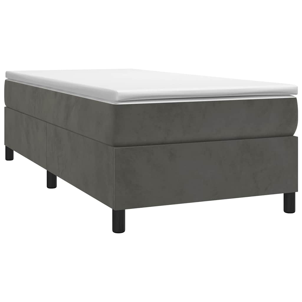 Boxspringbettgestell Dunkelgrau 90x200 cm Samt
