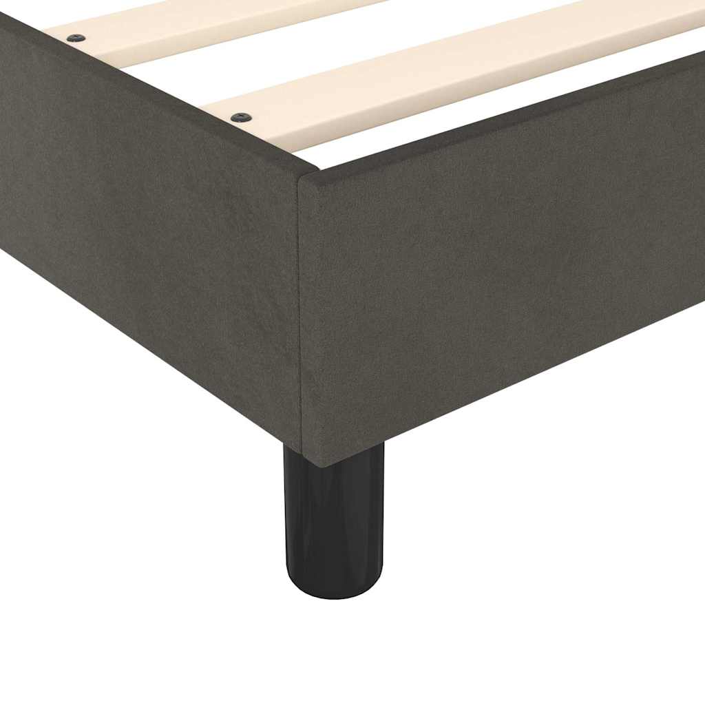 Boxspringbettgestell Dunkelgrau 90x200 cm Samt