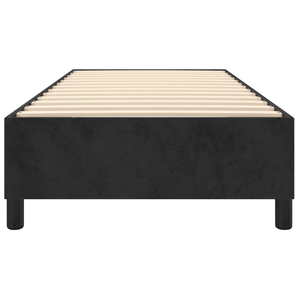 Boxspringbettgestell Schwarz 90x200 cm Samt