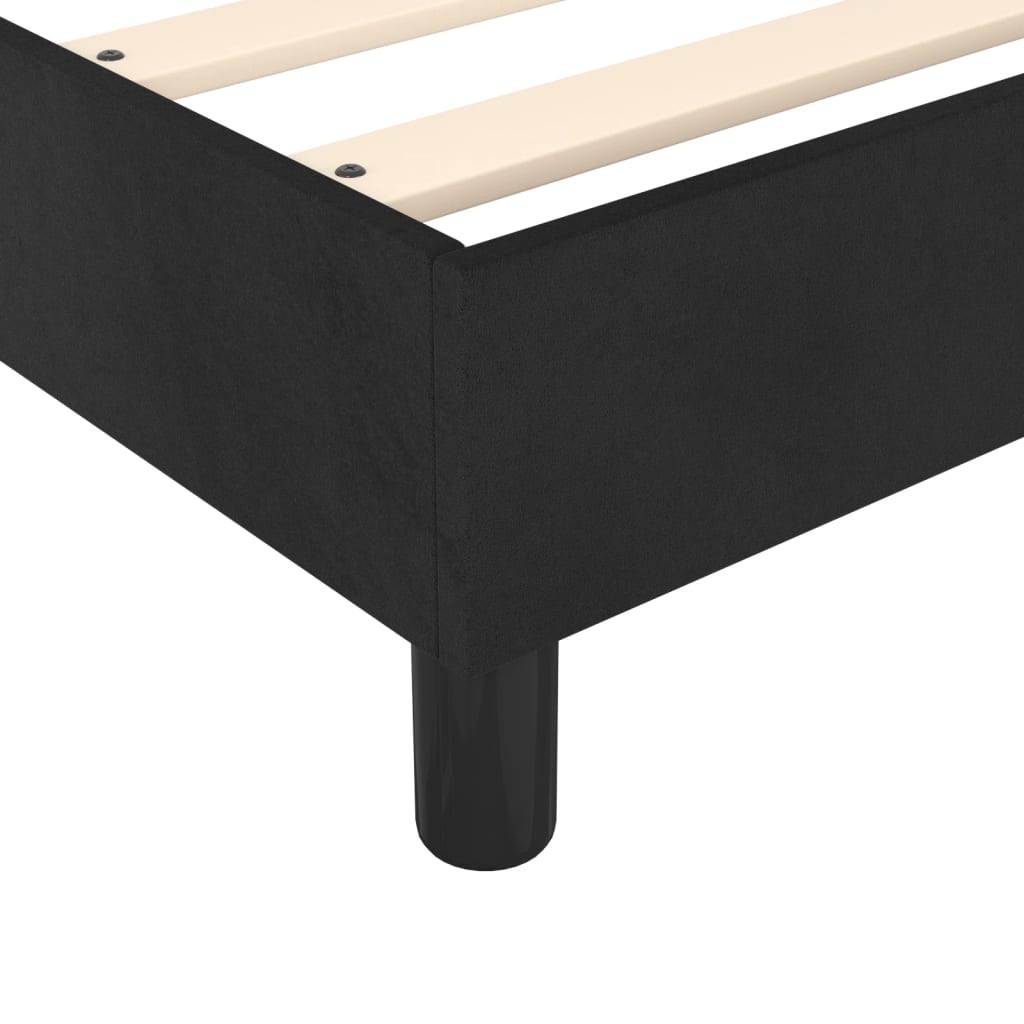 Boxspringbettgestell Schwarz 90x200 cm Samt