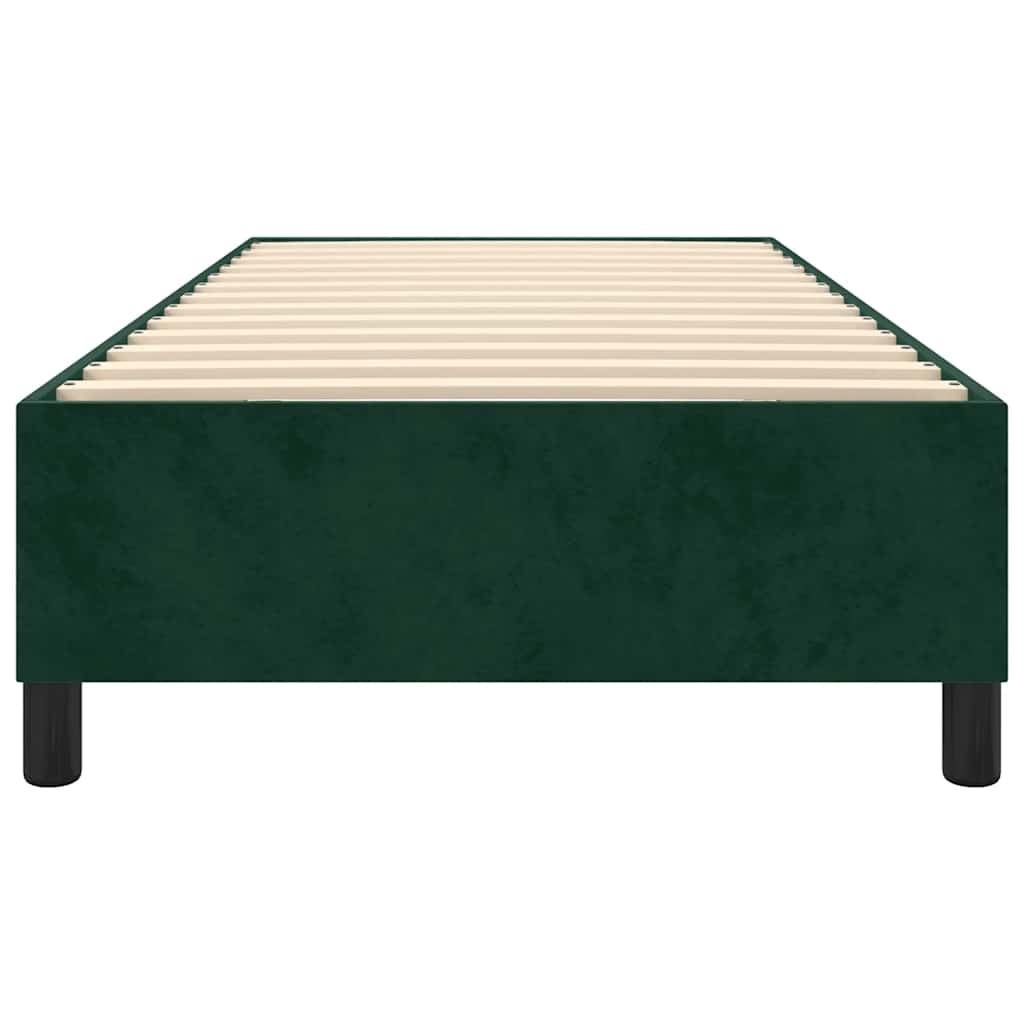 Boxspringbettgestell Dunkelgrün 90x200 cm Samt