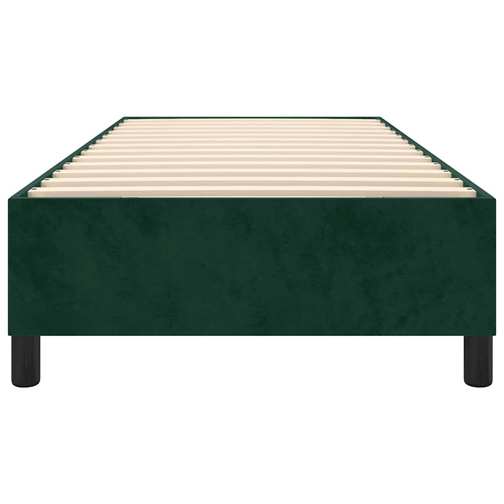 Boxspringbettgestell Dunkelgrün 90x200 cm Samt