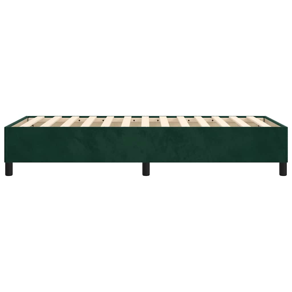 Boxspringbettgestell Dunkelgrün 90x200 cm Samt