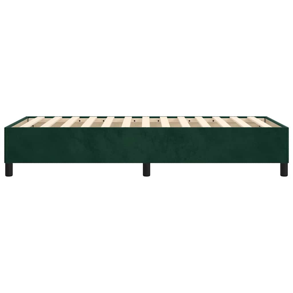 Boxspringbettgestell Dunkelgrün 90x200 cm Samt