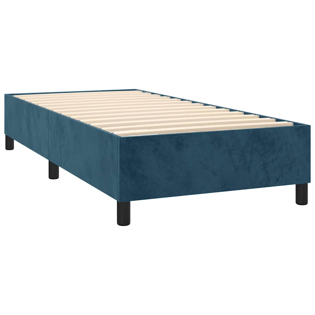 Boxspringbettgestell Dunkelblau 90x200 cm Samt