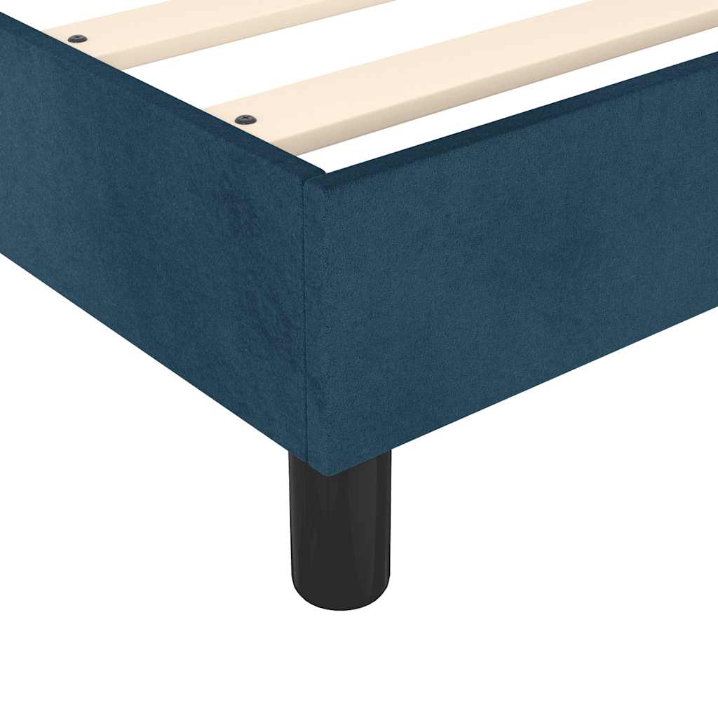 Boxspringbettgestell Dunkelblau 90x200 cm Samt