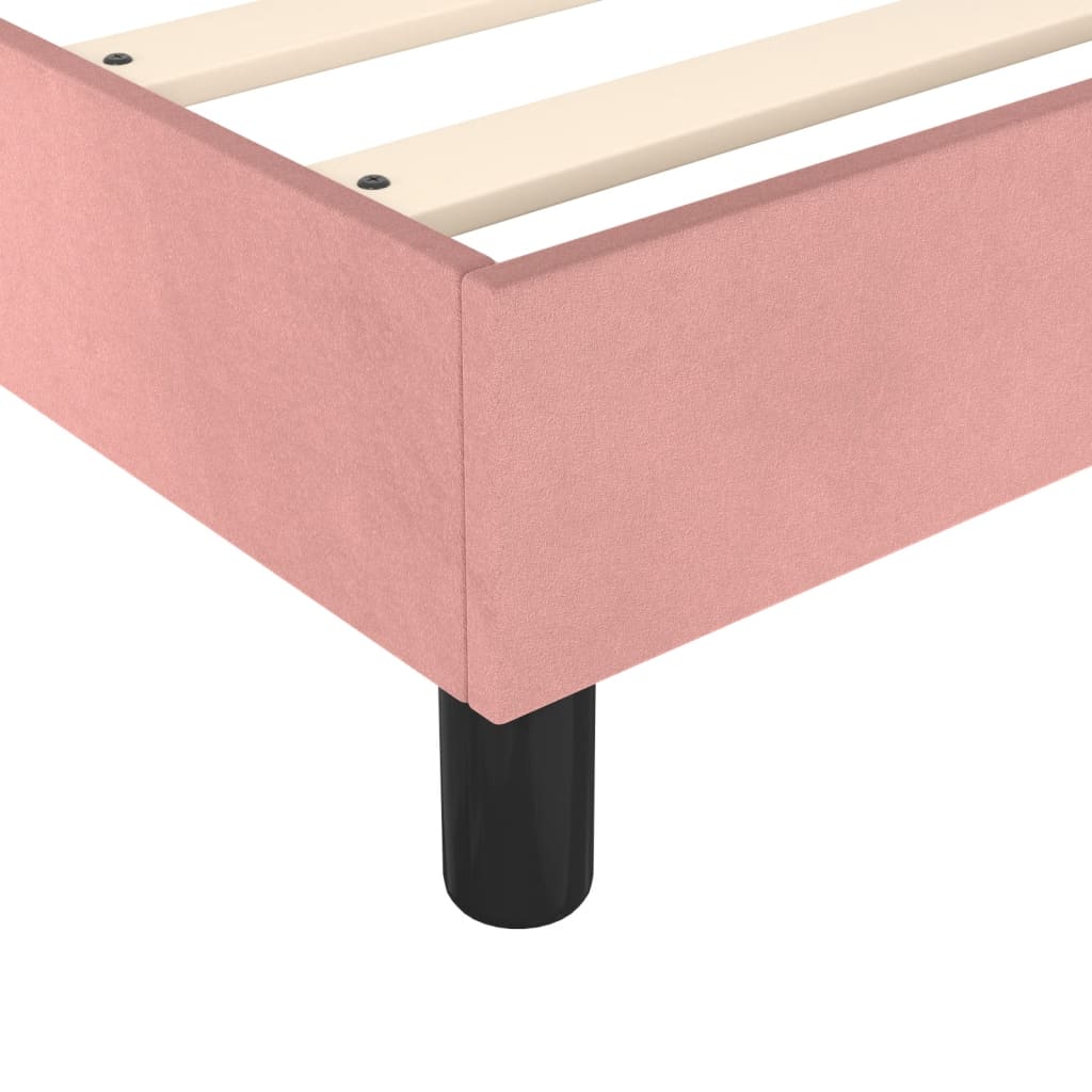 Boxspringbettgestell Rosa 90x200 cm Samt