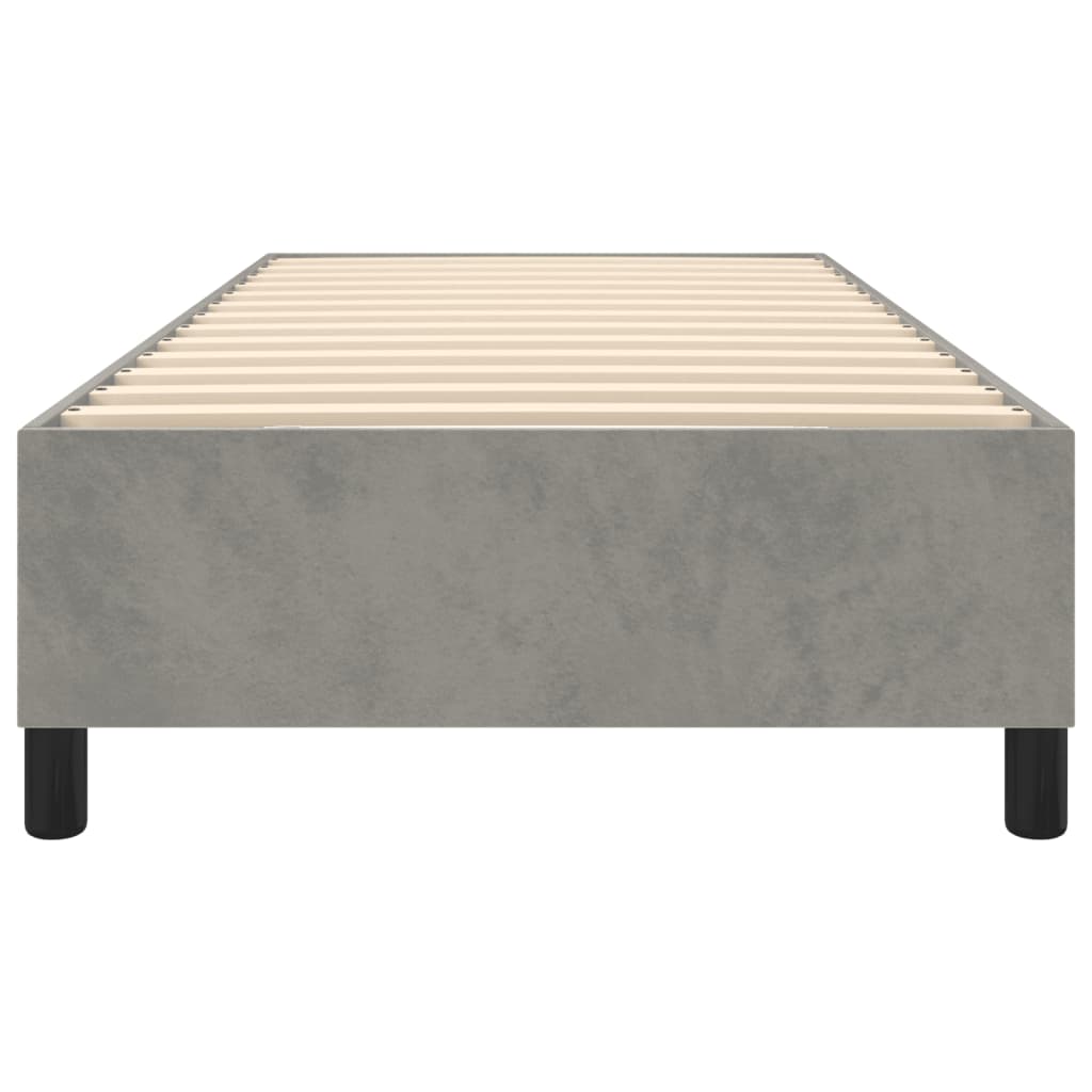 Boxspringbettgestell Hellgrau 100x200 cm Samt
