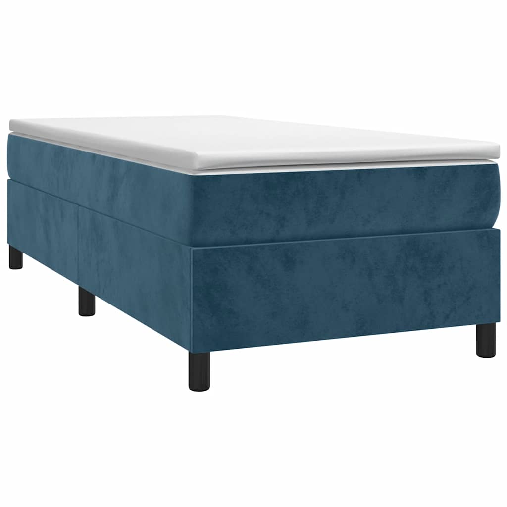 Boxspringbettgestell Dunkelblau 100x200 cm Samt