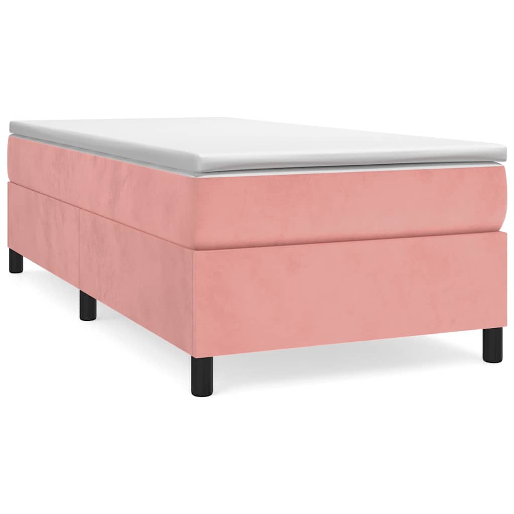 Boxspringbettgestell Rosa 100x200 cm Samt