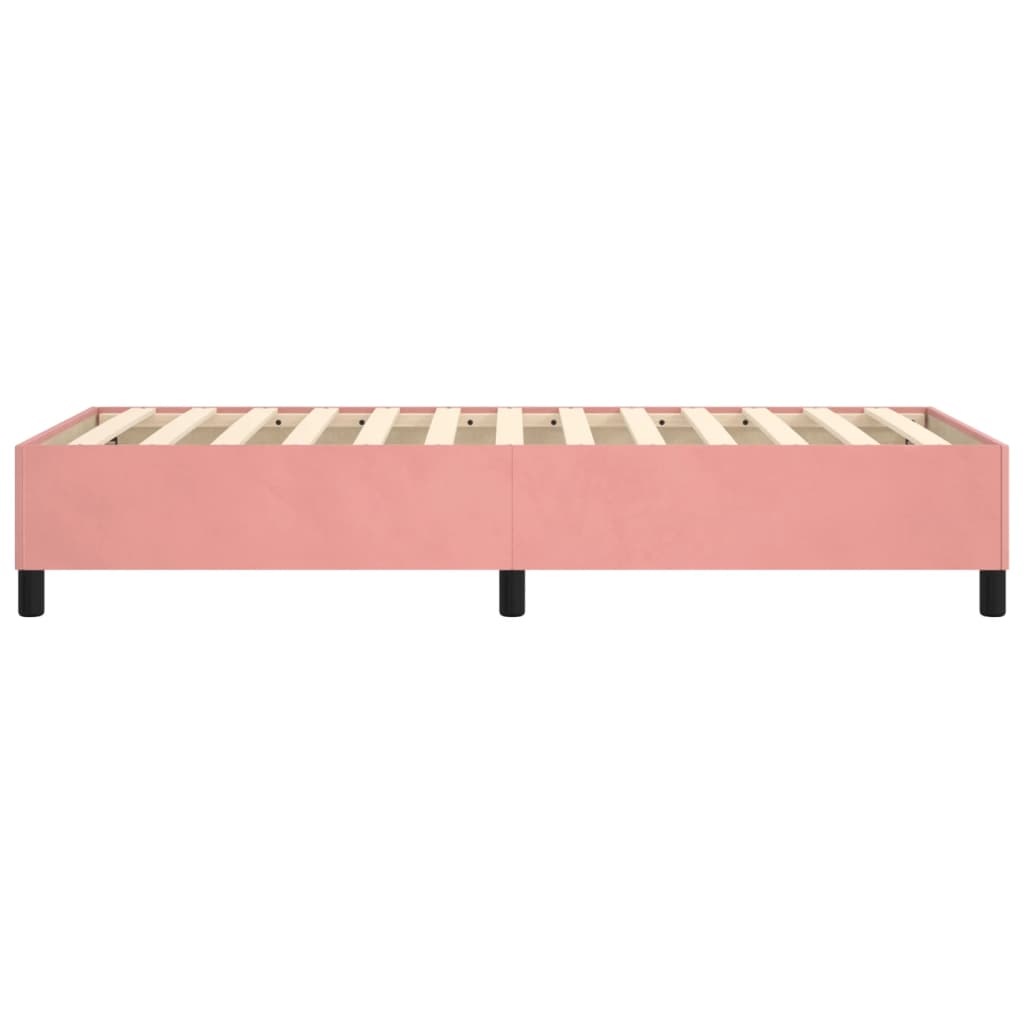 Boxspringbettgestell Rosa 100x200 cm Samt