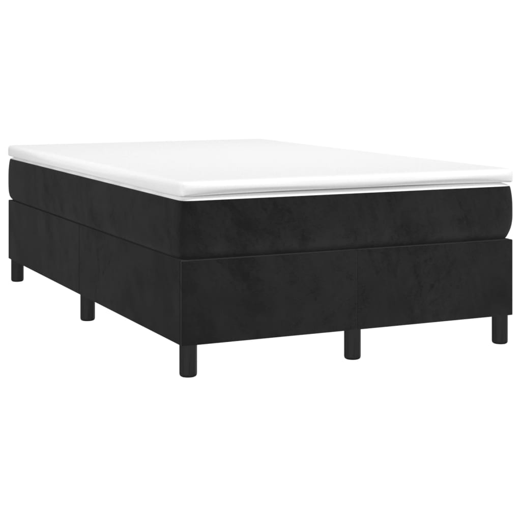 Boxspringbettgestell Schwarz 120x200 cm Samt