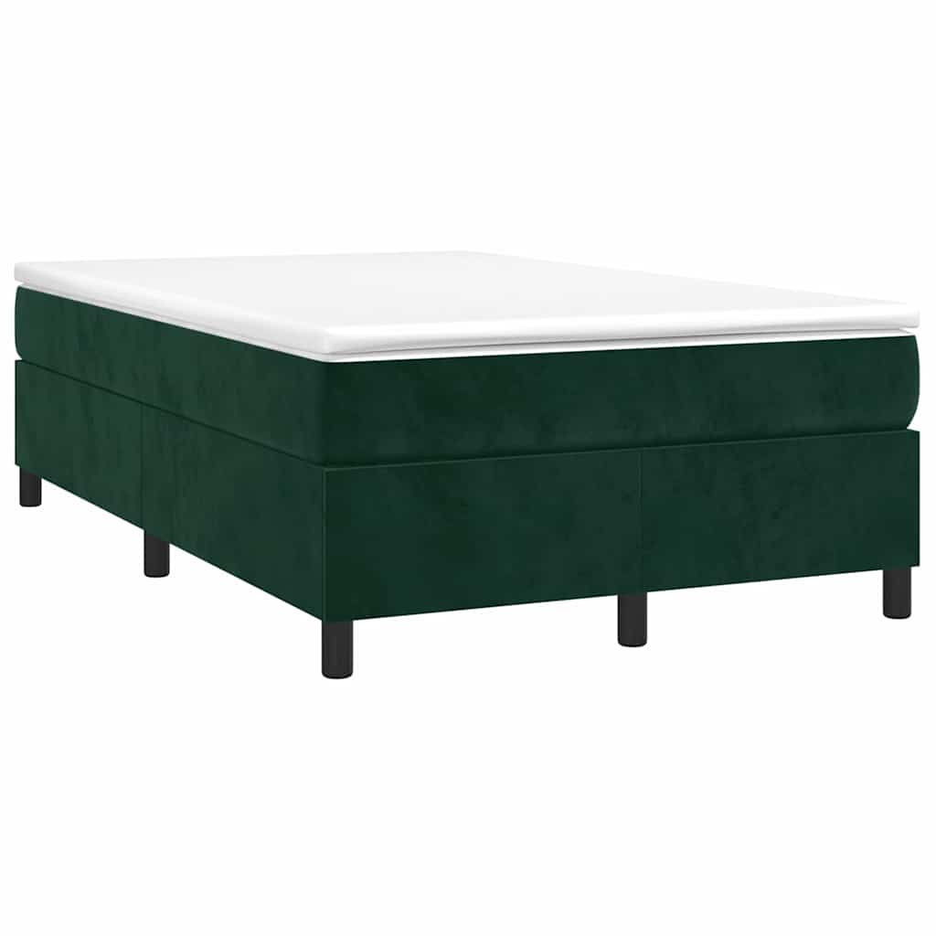 Boxspringbettgestell Dunkelgrün 120x200 cm Samt