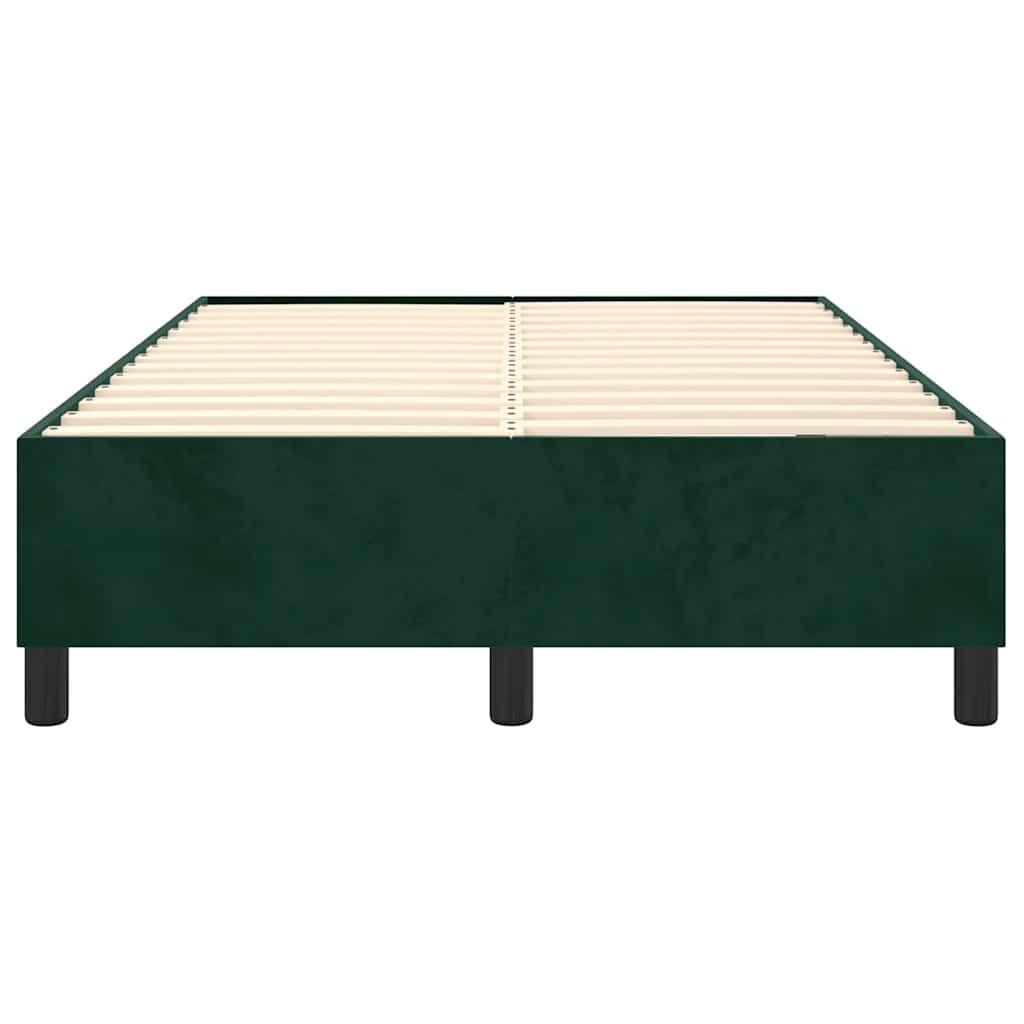 Boxspringbettgestell Dunkelgrün 120x200 cm Samt