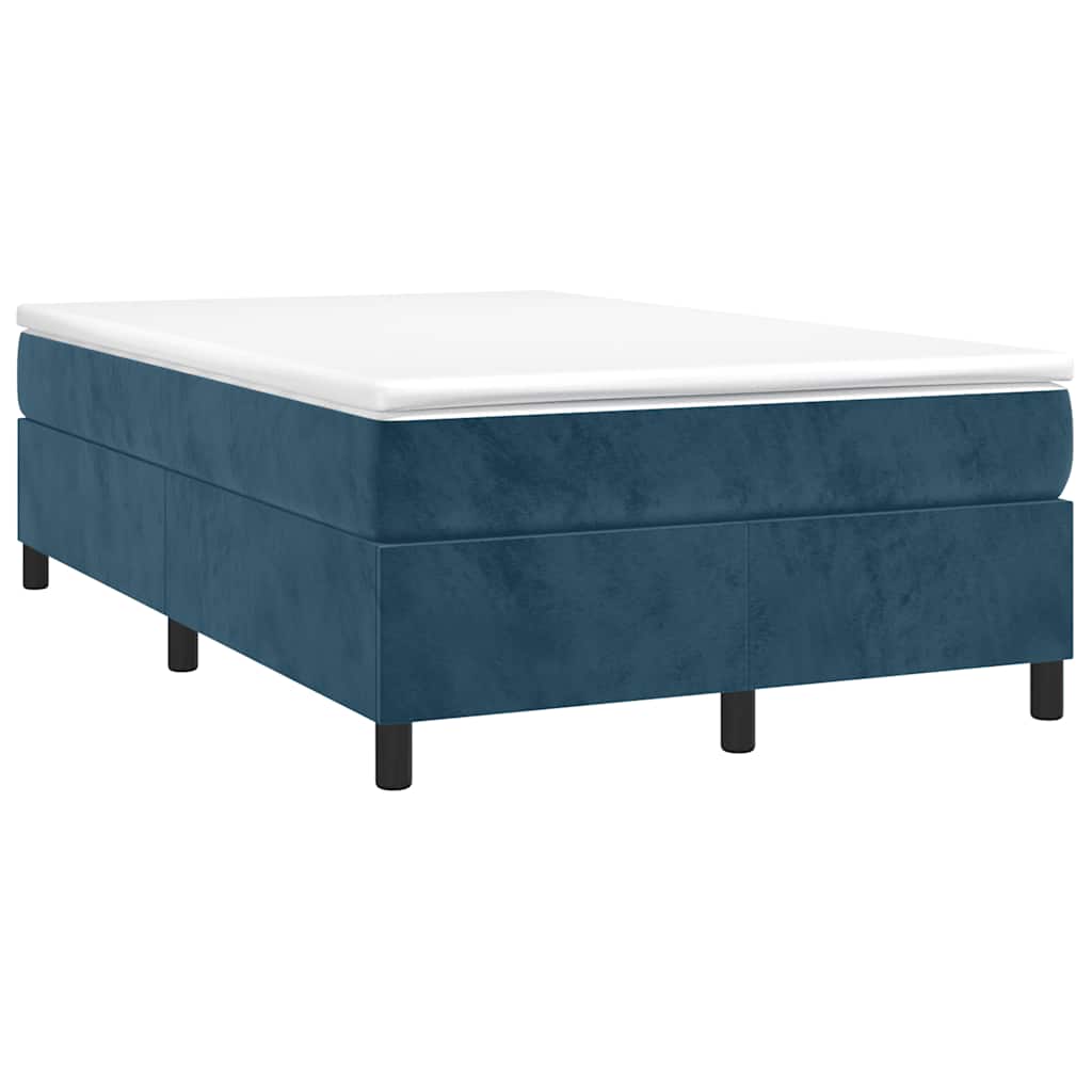 Boxspringbettgestell Dunkelblau 120x200 cm Samt