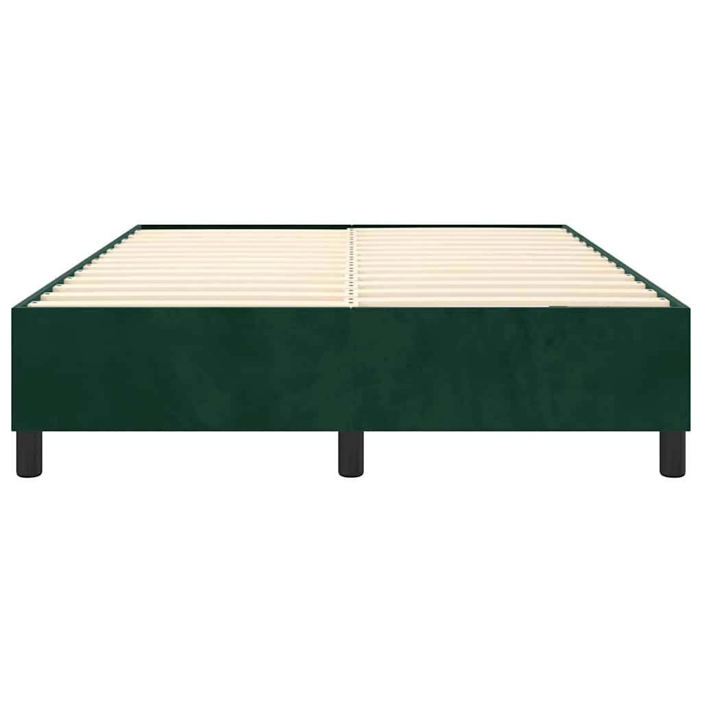 Boxspringbettgestell Dunkelgrün 140x190 cm Samt