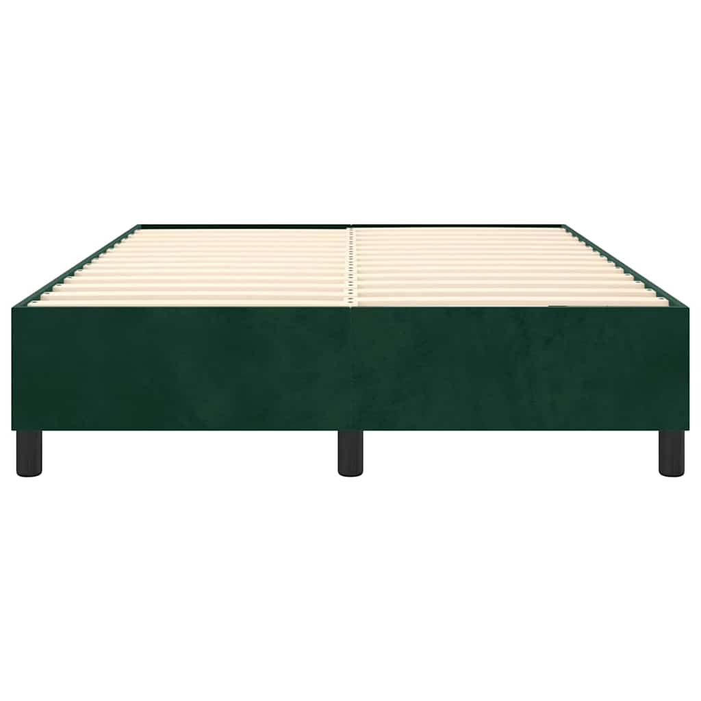 Boxspringbettgestell Dunkelgrün 140x190 cm Samt