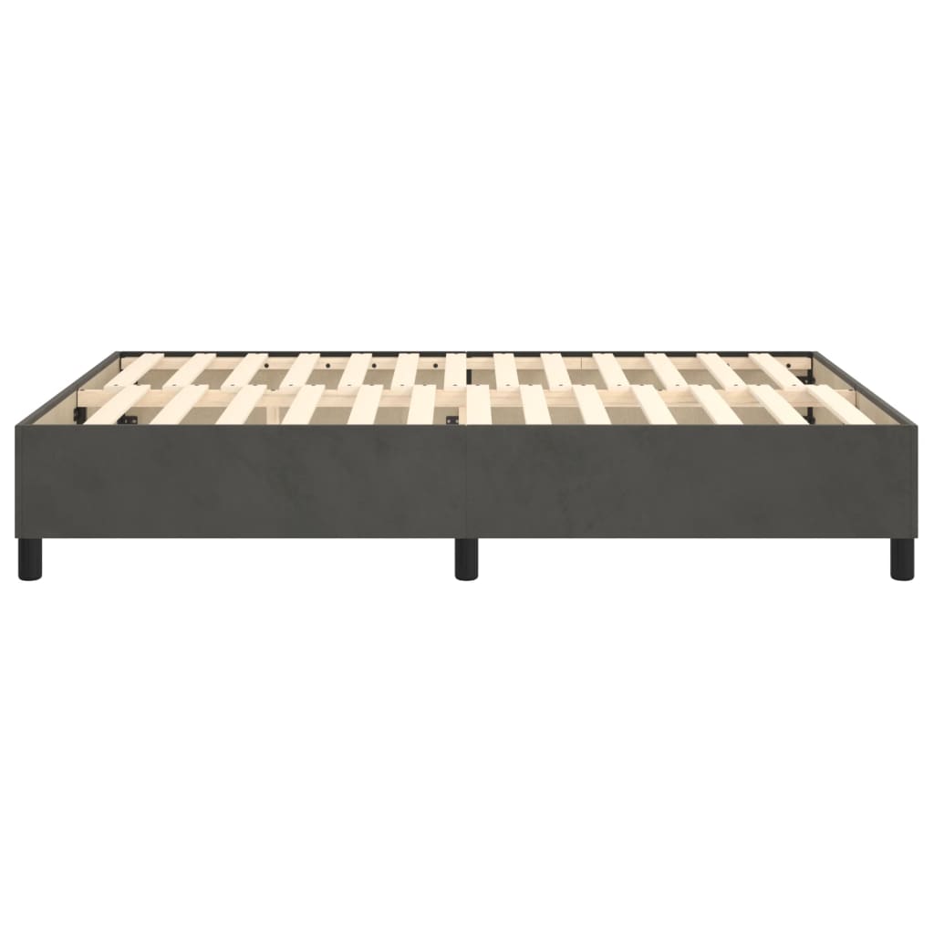 Boxspringbettgestell Dunkelgrau 140x200 cm Samt