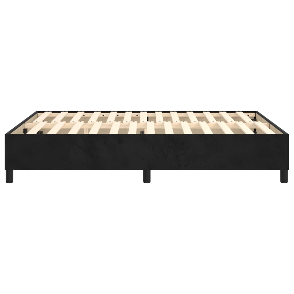 Boxspringbettgestell Schwarz 140x200 cm Samt
