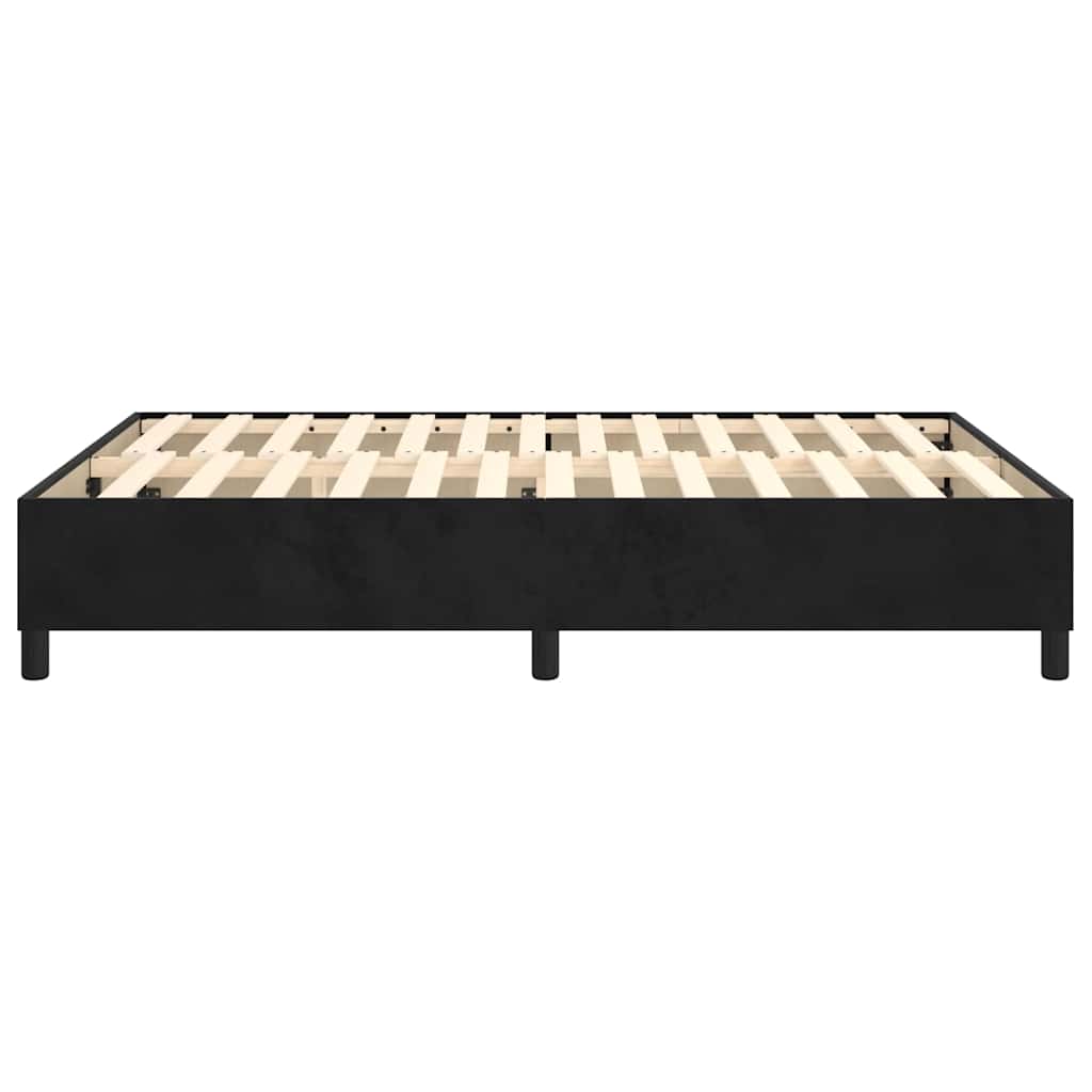 Boxspringbettgestell Schwarz 140x200 cm Samt