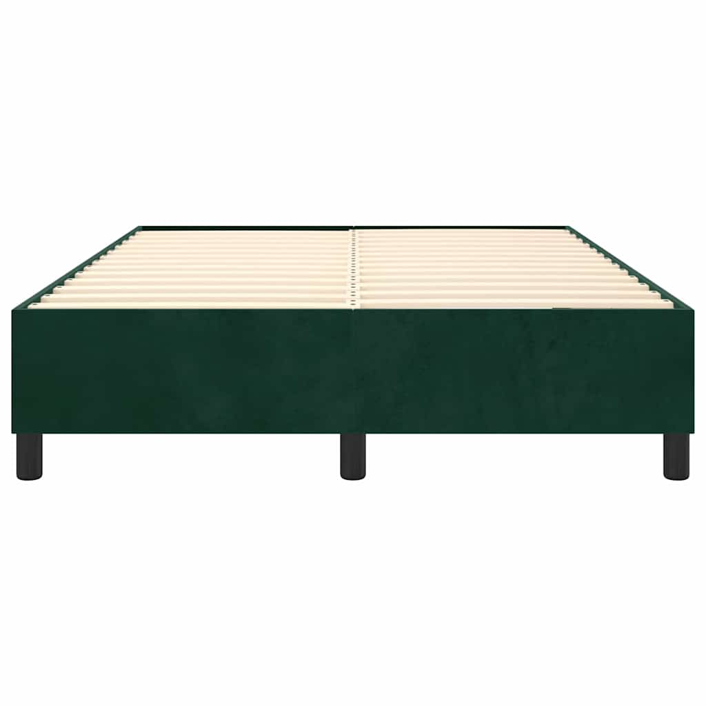 Boxspringbettgestell Dunkelgrün 140x200 cm Samt