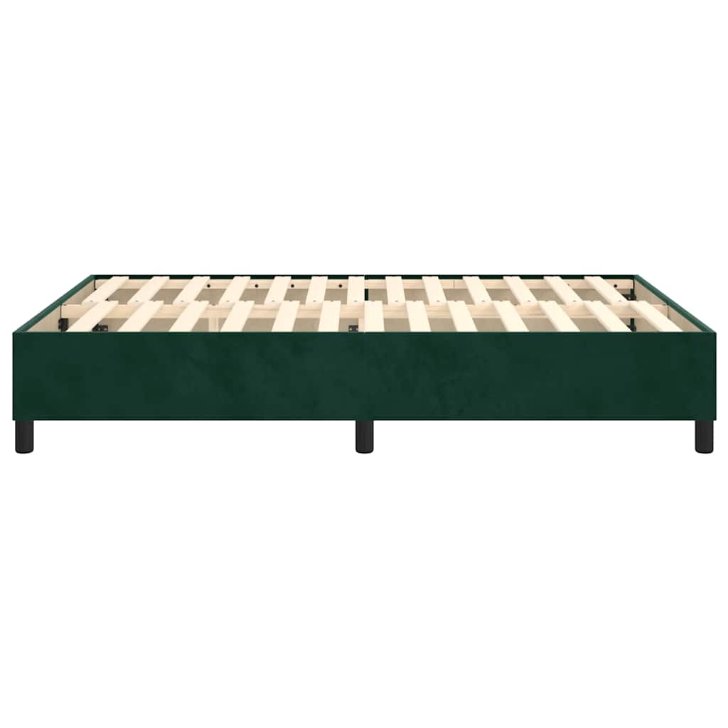 Boxspringbettgestell Dunkelgrün 140x200 cm Samt