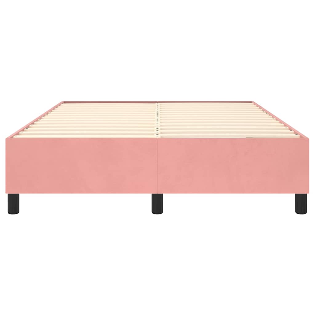 Boxspringbettgestell Rosa 140x200 cm Samt