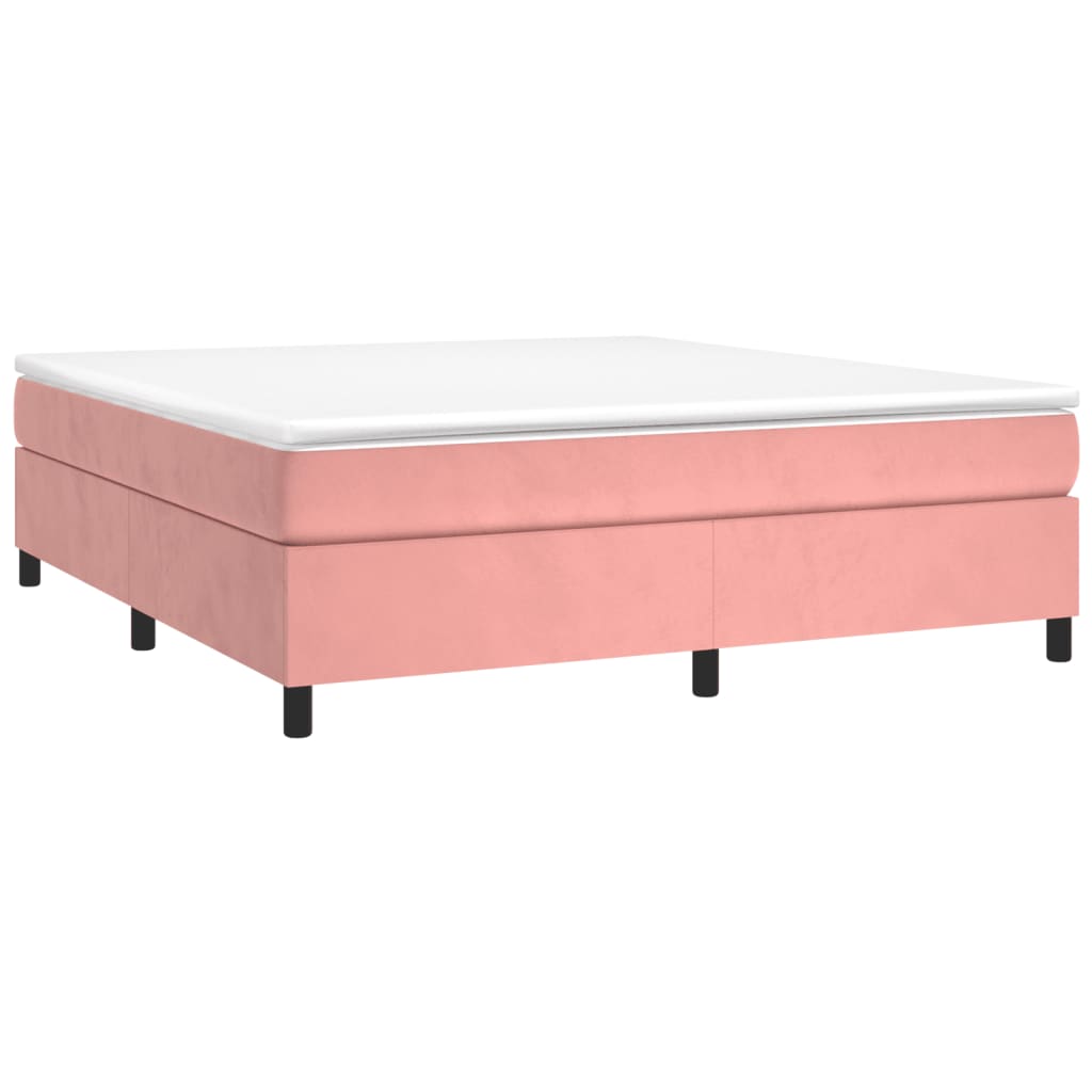 Boxspringbettgestell Rosa 160x200 cm Samt