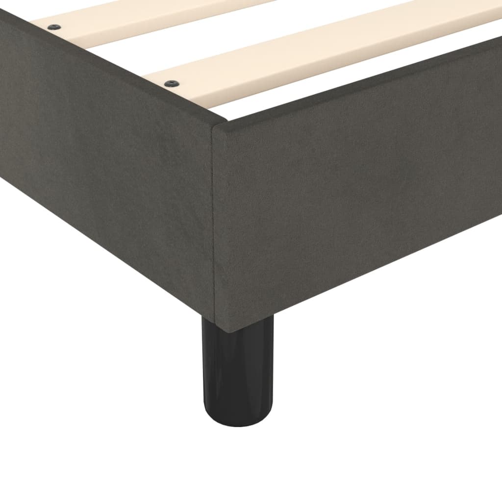 Boxspringbettgestell Dunkelgrau 180x200 cm Samt
