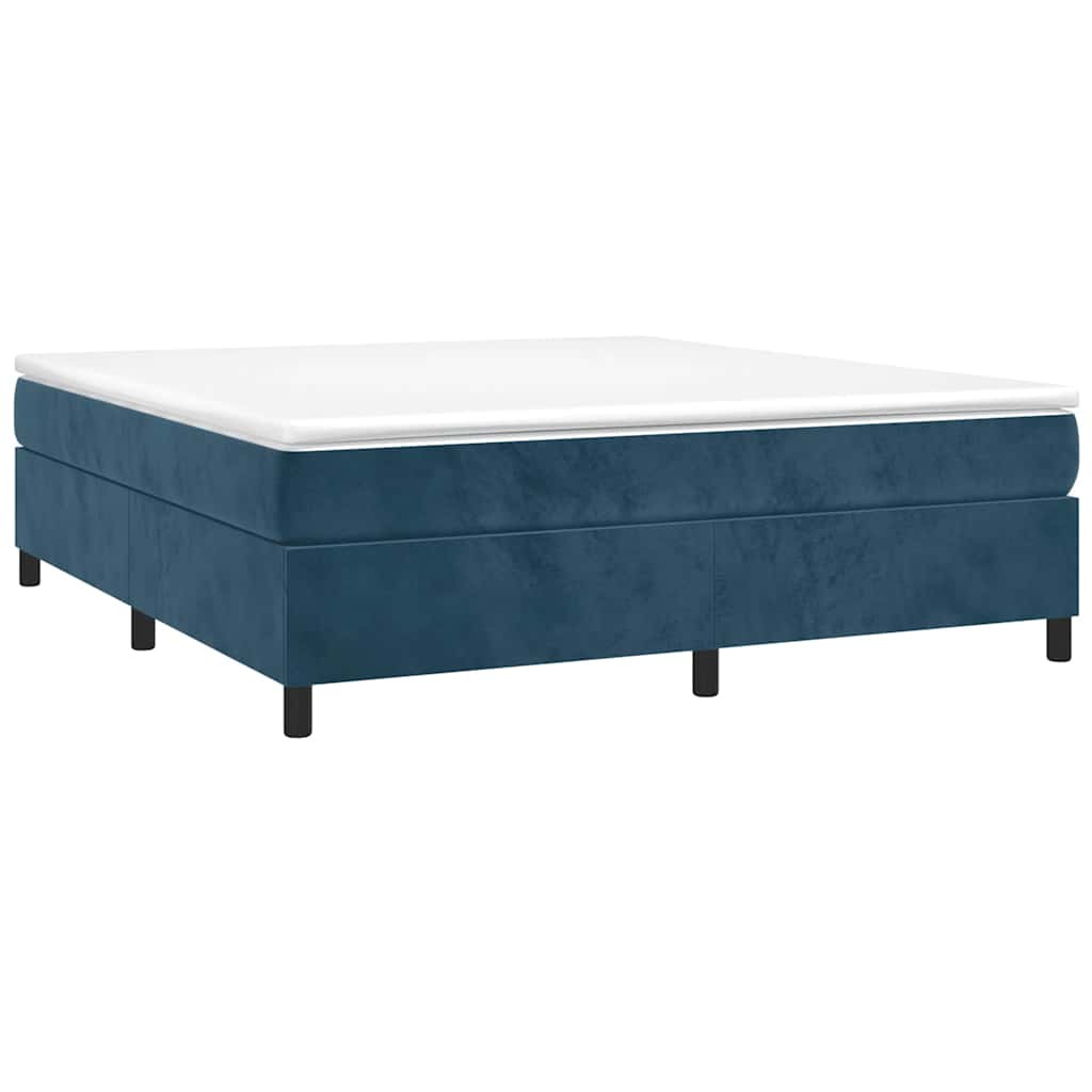 Boxspringbettgestell Dunkelblau 180x200 cm Samt